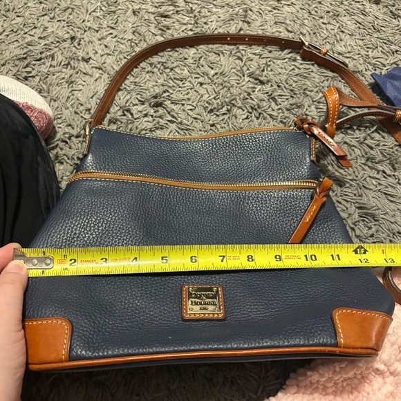 Dooney & Bourke Blue and Brown Crossbody Bag - Picture 6 of 9